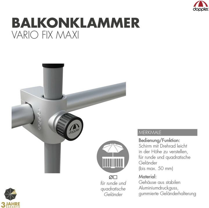 Produktbild Doppler Balkonklammer