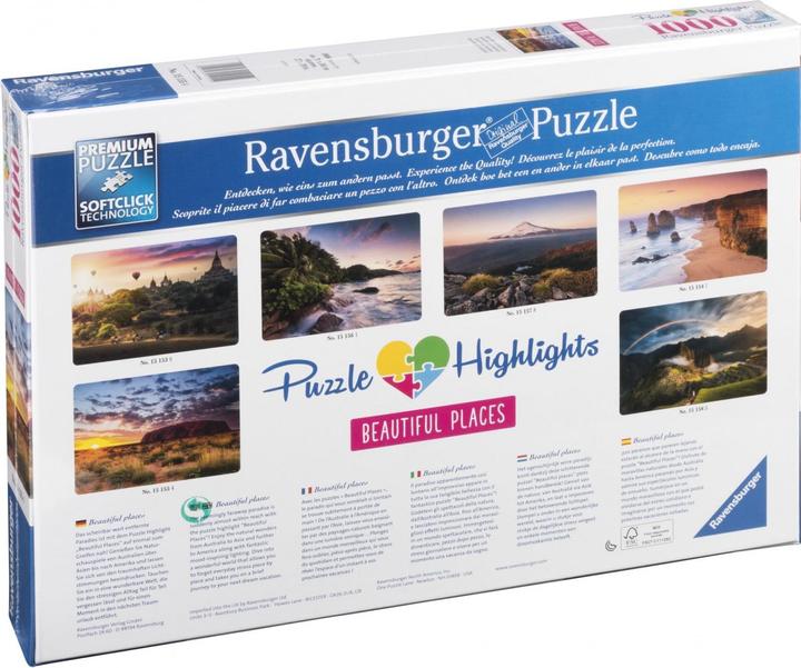 Image du produit Ravensburger Puzzle 1000 p - Ayers Rock en Australie (Puzzle Highlights) (1000 pièces)