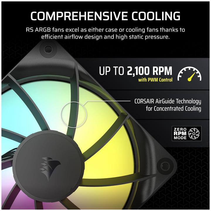 Produktbild Corsair RS120 ARGB (120 mm, 1 x)