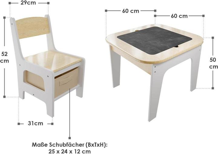 Produktbild Juskys Kindersitzgruppe Milou (Kindersitzgruppe)