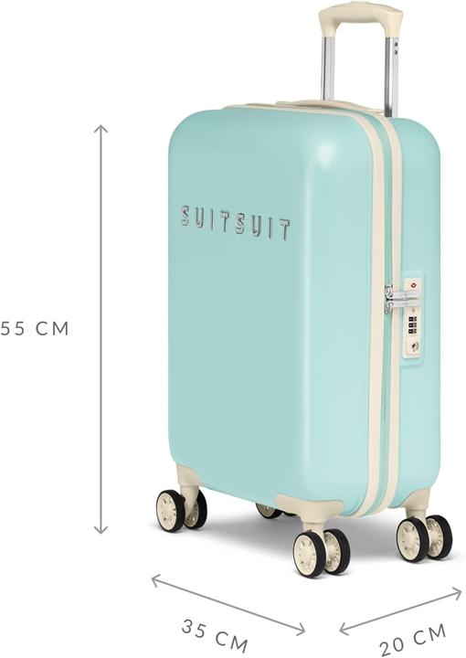 Image du produit Suitsuit - Fabulous Fifties - Luminous Mint - Kit duo (94 l, Bagage à main (jusqu'à 50l), L (90 - 115l))