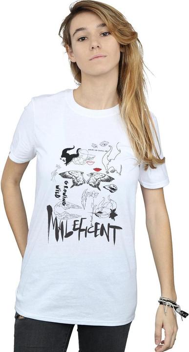 Immagine prodotto Disney Maleficent Mistress Of Evil Growing Wild Collage Maglietta Ampia Donna (4XL)