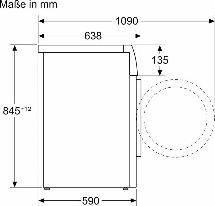 Produktbild Siemens iQ700 WG56B204CH (10 kg, Links, CH-Stecker)