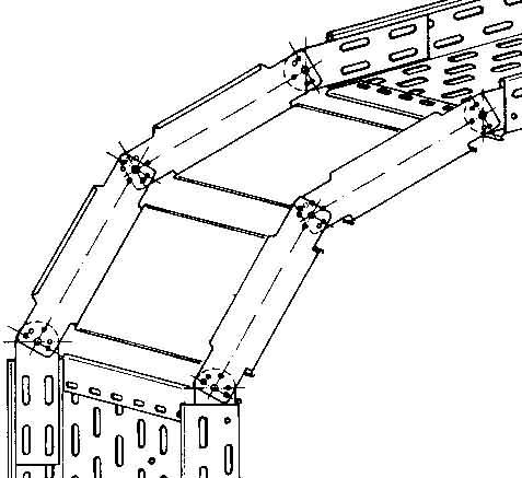 Produktbild Niedax NIE RGS 60.600 F Bogen, verstellbar, vertikal, 60x600 mm feuerverzinkt (60 cm)