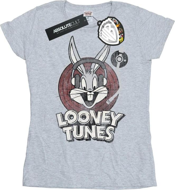 Actual product image Looney Tunes Womens/Ladies Bugs Bunny Logo Cotton T-Shirt (XL)