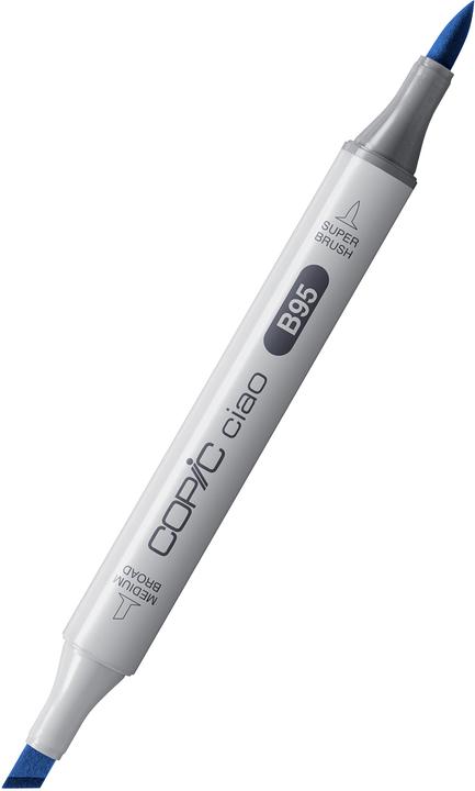 Actual product image Copic CIAO - Brand (BV-00 Mauve Shadow, BG-01 Aqua Blue, YR-20 Yellowish Shade, 6 mm, 3 x)