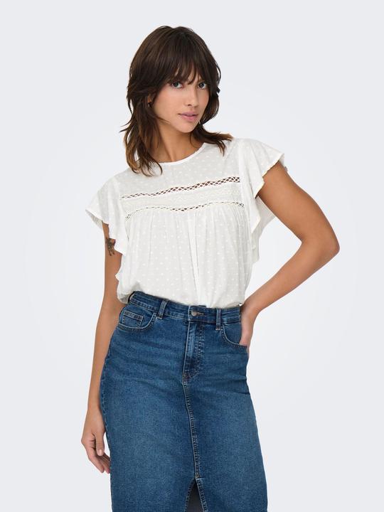 Actual product image JdY Locker geschnitten V-Ausschnitt Voluminöser Armschnitt Top Top (XL)