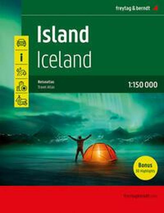 Image du produit Atlas de voyage d'Islande, atlas automobile 1:150.000, reliure spirale, freytag & berndt