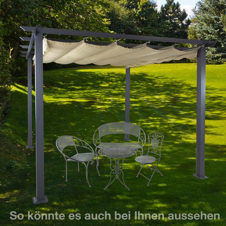 Immagine prodotto Dema Pergola in alluminio con tetto apribile (296 cm, 221 cm)