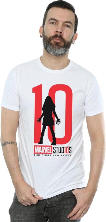 Actual product image Marvel Mens 10 Years Scarlet Witch T-Shirt (M)