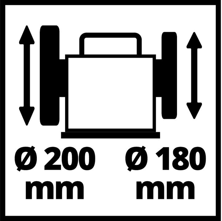 Actual product image Einhell TC-WG 200 (Bench grinder, 125 W)