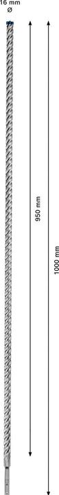 Immagine prodotto Bosch Professional Zubehör Trapano a percussione Expert SDS plus-7X, 16 x 950 x 1000 mm (16 mm)