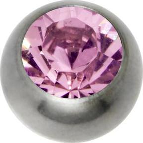 Produktbild Bijouteria 1.2mm Titan Piercingteil (Swarovski Kristall, Titan)