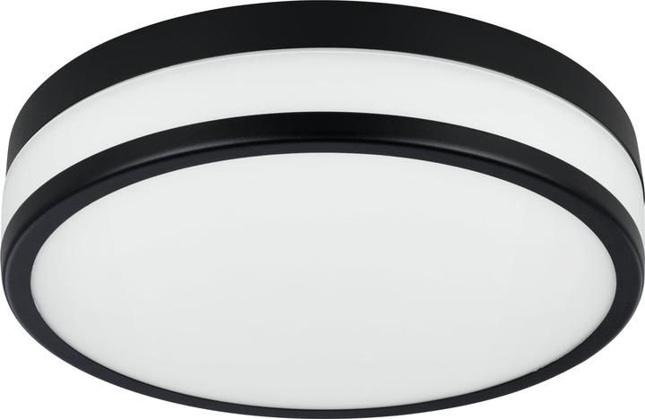 Immagine prodotto EGLO 900846 LED PALERMO Lampada da parete/soffitto a LED 3x5.7W Ø300mm Nero Bianco Bianco caldo IP44 (2100 lm)