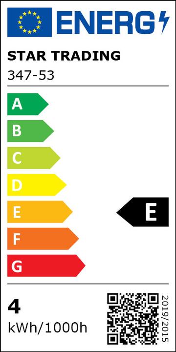 Energy Label Star Trading LED bulb GU10 MR16 Spotlight Glass (GU10, 3.60 W, 400 lm, E)