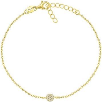 Brilio Silver - A suitable gold-plated silver bracelet with BR38Y zircons