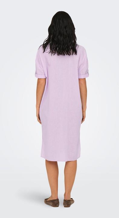 Produktbild JdY Locker geschnitten Hemdkragen Voluminöser Armschnitt Midikleid Kleid (XL)