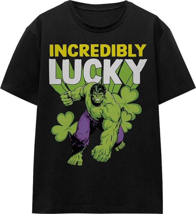 Immagine prodotto Hulk Incredibly Lucky Maglietta Giorno di San Patrizio Adulto Unisex (XL)