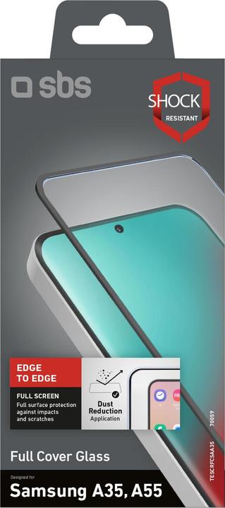 Actual product image SBS Full Cover Glass (1 Piece, Samsung Galaxy A55, Samsung Galaxy A35)