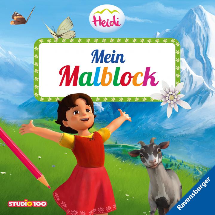 Actual product image Ravensburger Heidi: Mein Malblock (German, Studio 100 Media GmbH, 2021)