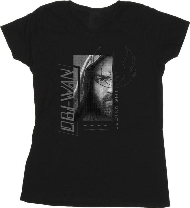 Actual product image Star Wars Womens/Ladies Obi-Wan Kenobi Jedi SciFi Collage Cotton T-Shirt (S)