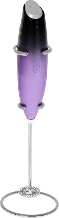 Adler AD 4499 Milk frother with a stand, Black/Purple