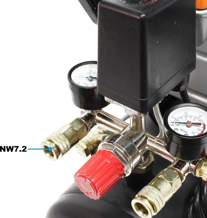 Produktbild Wiltec Druckluftkompressor 24L Kessel 1100W 1,1kW Kompressor Druckluftbehälter (24 l)
