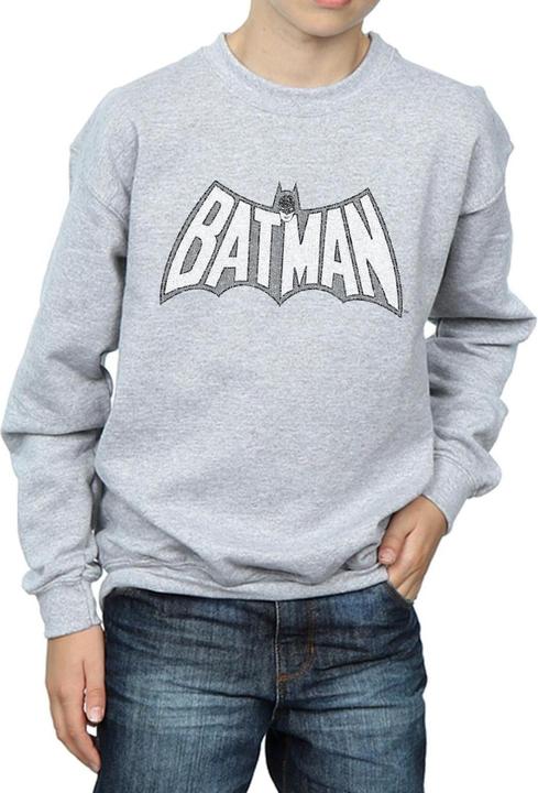 Image du produit - Sweat BATMAN RETRO CRACKLE LOGO - Garçon (152, 158)