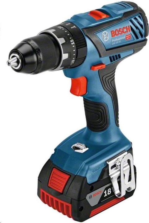 Actual product image Bosch Professional Cordless impact drill GSB 18V-28, 2 GBA 18V rechargeable batteries, quick charger GAL 18V-40 (Rechargeable battery operated)