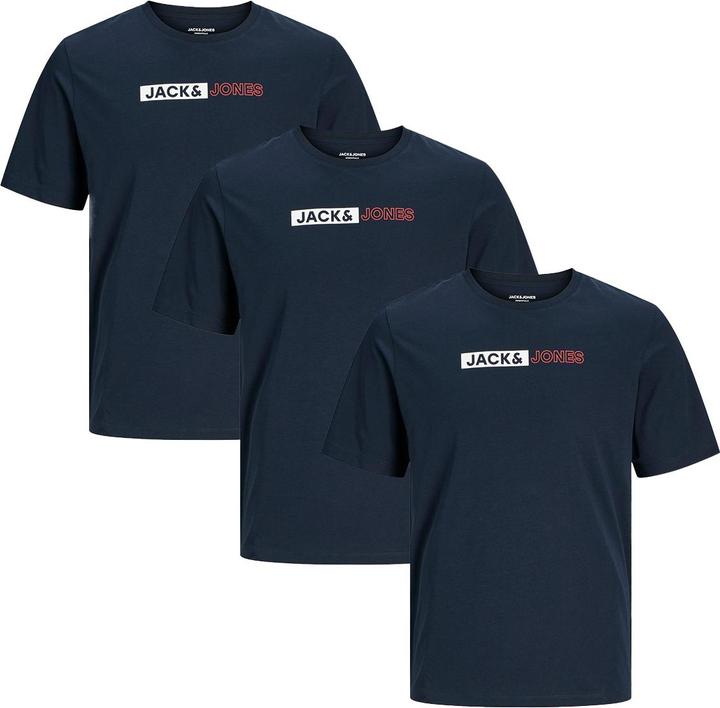 Produktbild Jack & Jones 3er Pack Corp T-Shirt (M)
