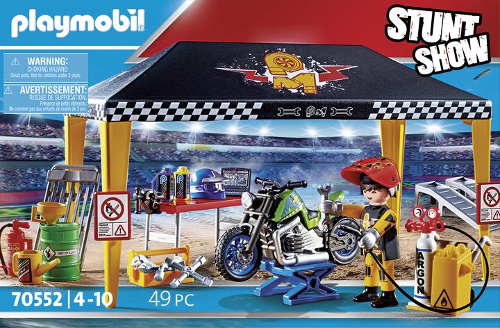 Immagine prodotto Playmobil Tenda laboratorio per spettacoli acrobatici (70552, Playmobil Stunt Show)