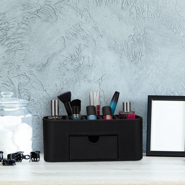 Actual product image Relaxdays Desk Organiser Faux Leather