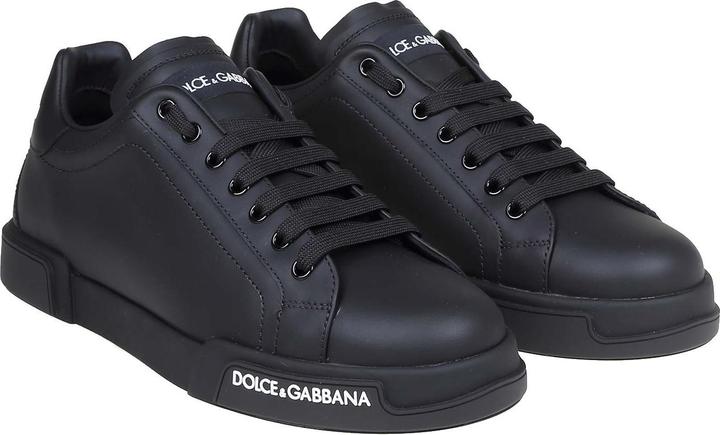 Dolce & Gabbana portofino sneakers in black nappa (42)