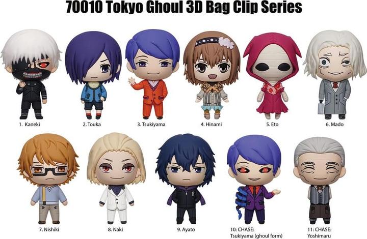 Produktbild Monogram Int. Tokyo Ghoul 3D PVC-Taschenanhänger Series 2 Display (24)
