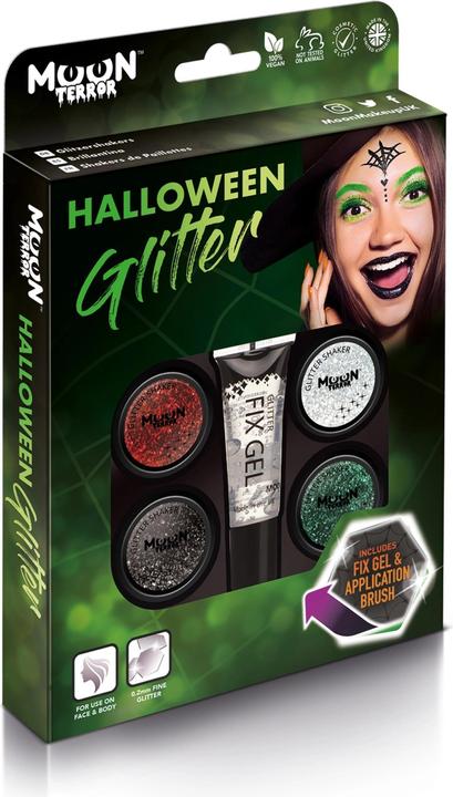 Actual product image Moon Creations Halloween glitter shaker set