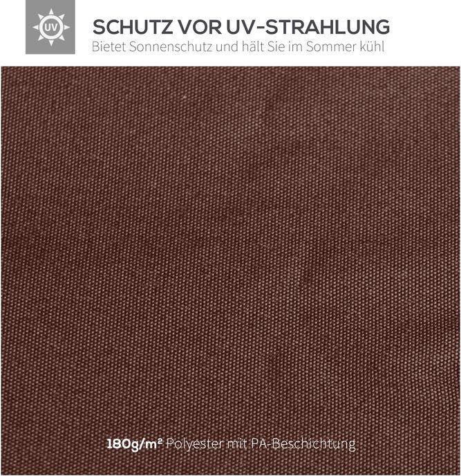 Immagine prodotto Swisshandel24 Tetto di ricambio per gazebo copertura gazebo, protezione solare poliestere caffè 2,93 x 2,93 m (298 cm, 295 cm)