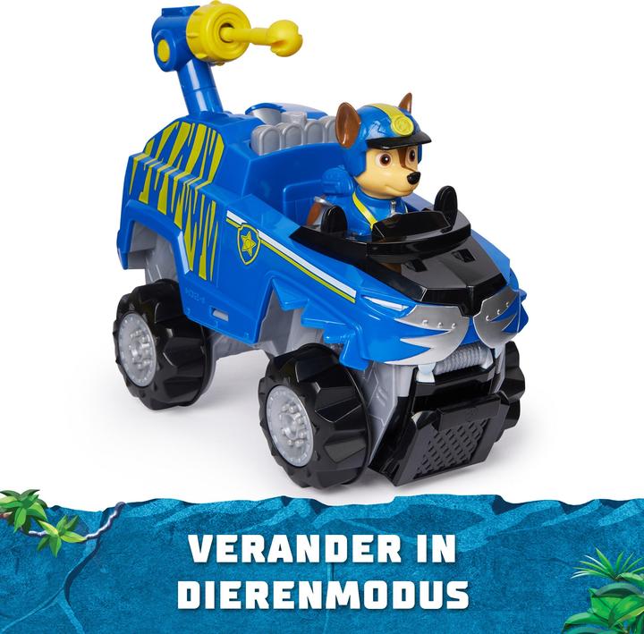 Actual product image Spin Master PAW Patrol Jungle Pups, Chase Tiger Vehicle, Toy Truck with Collectible Action Figure, Kids Toys for