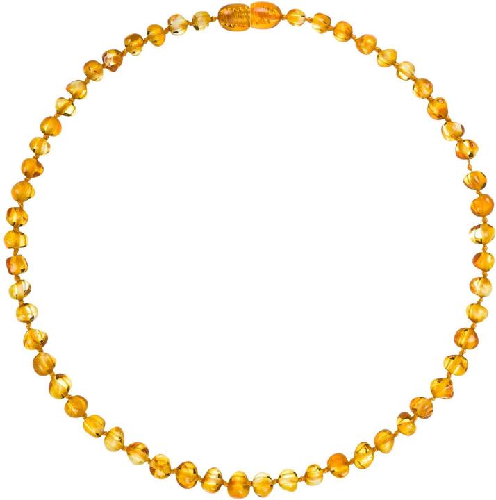 Collier d'ambre naturel baroque