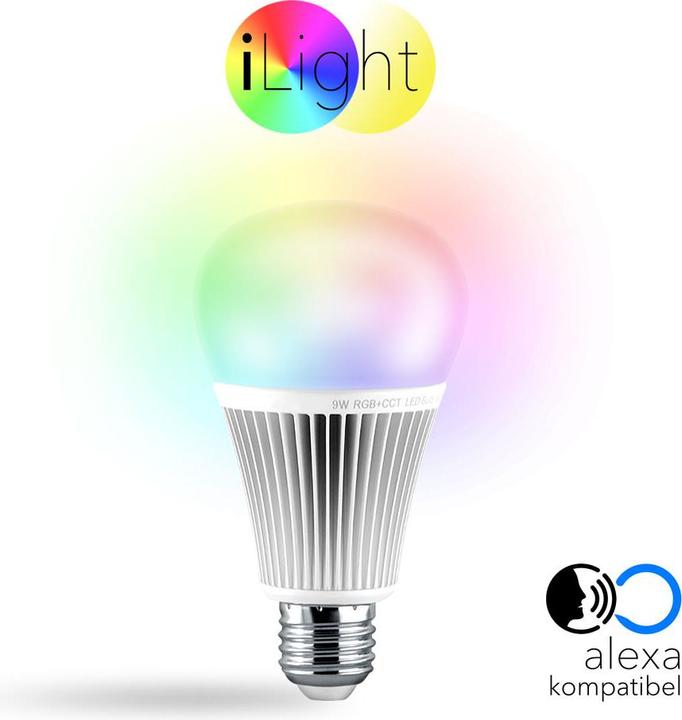 iLight E27 LED CCT RGBW (E27, 9 W, 850 lm, 1 x, F)