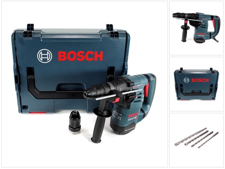 Bosch Professional Bosch GBH 3-28 DFR Professional Bohrhammer mit Wechselfutter in L-Boxx mit 4 tlg. SDS Plus Bohrer (Netzbetrieb)