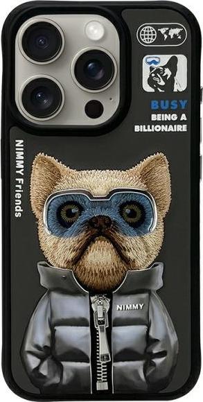 Actual product image Audi Nimmy case iPhone 15 Pro Max 6.7" black Cool&Cute 2.0 Dog (Apple iPhone 15 Pro Max)