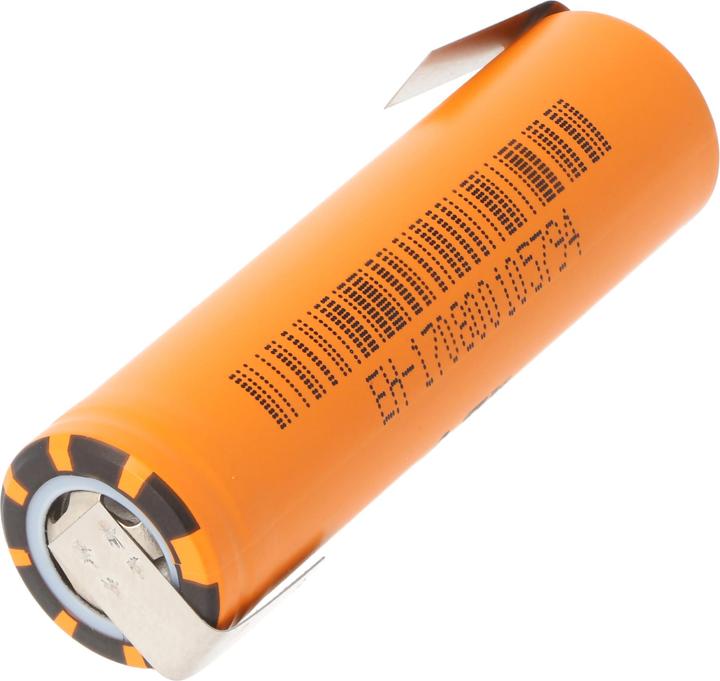 Produktbild A123 Systems A123 APR18650M-A1 1100mAh 3,3V LiFePo4 Akku mit Lötfahne Z-Form 64,95x18,2mm (1 Stk., 1100 mAh)