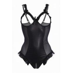 Image du produit Christine Le Duc Body Wetlook avec entrejambe/bonnets ouverts Mistique (L)