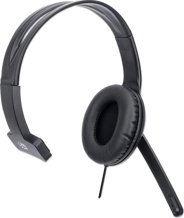 Actual product image Manhattan Mono USB headset (Cable, USB-A)