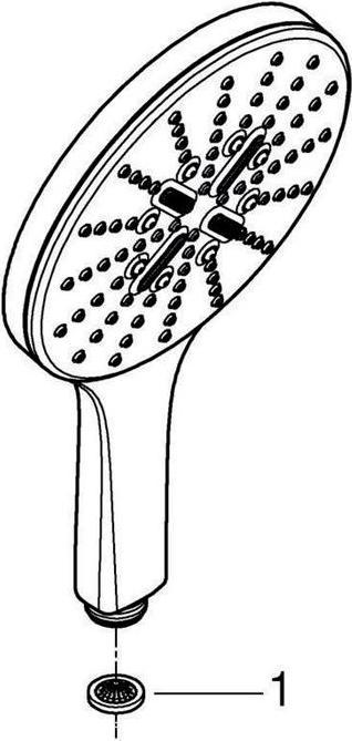 Immagine prodotto Grohe Doccia a mano Rainshower SmartActive 150 (3 Tipi di raggi, 9.50 l/min)
