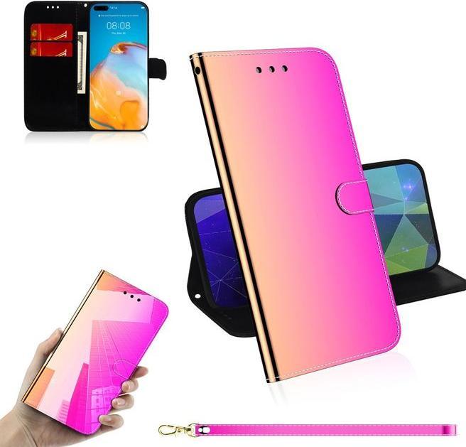 Actual product image MU Style Mirror Surface Bookcover Series (Huawei P40 Pro+)
