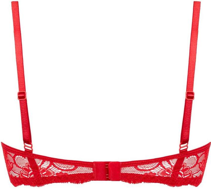Actual product image Christine Le Duc Lace 1/4 cup Bra Marzia - Red (XXL, Single pack)
