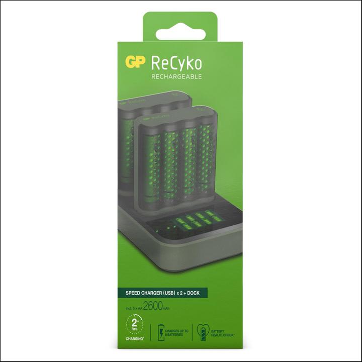Actual product image GP Batteries Pro-Line Docking Station + 4xAAA + 4xAA (8 pcs., AA, 2100 mAh, Battery + charger)