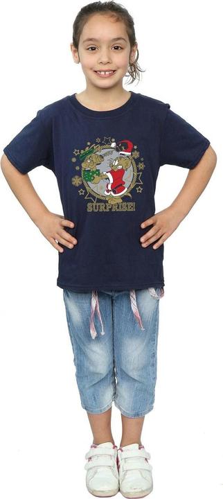 Immagine prodotto Tom & Jerry Christmas Surprise Maglietta Ragazze (140, 146)