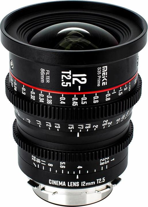 Image du produit Meike 12mm T2.5 Super 35 Prime Cinema Lens PL Mount (Monture L)